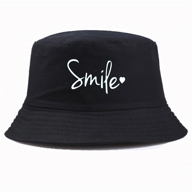 Fashion Summer style hats Smile Letter bucket hat Unisex Panama harajuku pop Basin cap
Fashion Summer style hats Smile Letter bucket hat Unisex Panama harajuku pop Basin cap