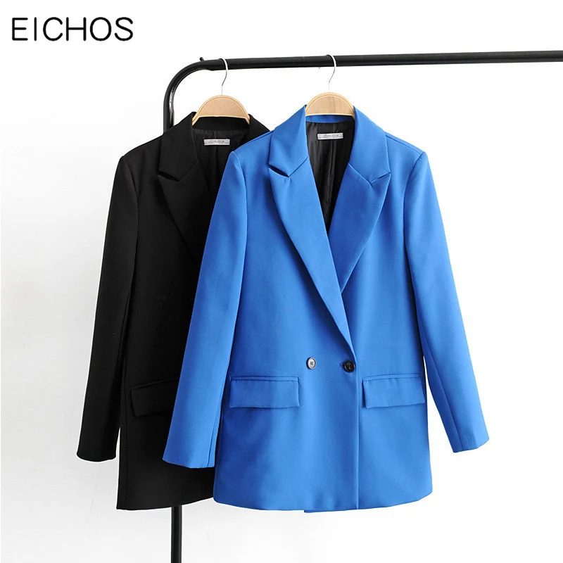 New Autumn Office Lady Blazer Femme Vintage Double Breasted Ladies Outerwear Korean Style Loose V-neck Long Sleeve Cardigan
New Autumn Office Lady Blazer Femme Vintage Double Breasted Ladies Outerwear Korean Style Loose V-neck Long Sleeve Cardigan
