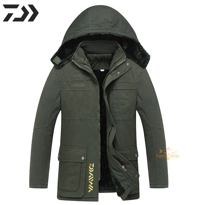 Men's Thick Wool Liner DAIWA Fishing Coats Winter Jacket Men Warm Cotton Padded Sport Hooded Thermal Parkas Man Fishing Clothing
Men's Thick Wool Liner DAIWA Fishing Coats Winter Jacket Men Warm Cotton Padded Sport Hooded Thermal Parkas Man Fishing Clothing