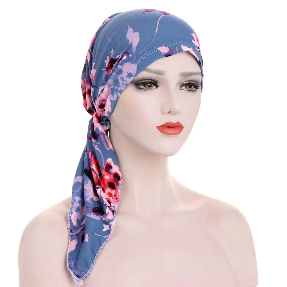 new European and American curved two-tail caps Muslim Baotou caps Floral cloth caps in stock
new European and American curved two-tail caps Muslim Baotou caps Floral cloth caps in stock
