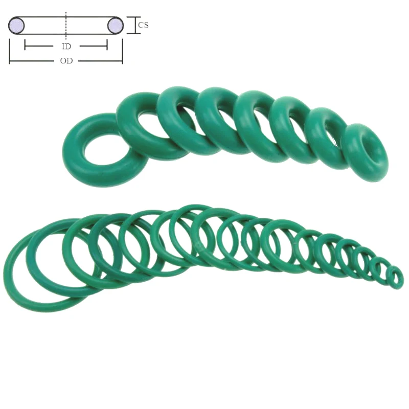 CS 5mm OD16-100mm Green FKM Fluorine Rubber Oil Sealing Gasket O Ring
CS 5mm OD16-100mm Green FKM Fluorine Rubber Oil Sealing Gasket O Ring