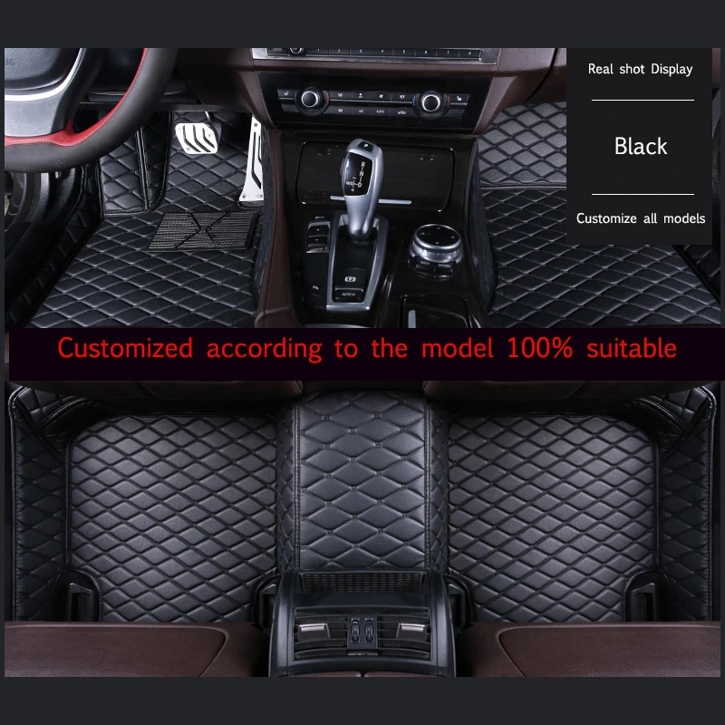 

Custom 5 Seat Leather Car Floor Mats for HONDA Civic Sport Touring Fit Jade Odyssey Pilot Vezel Stream CRV Car Accessories Carpe