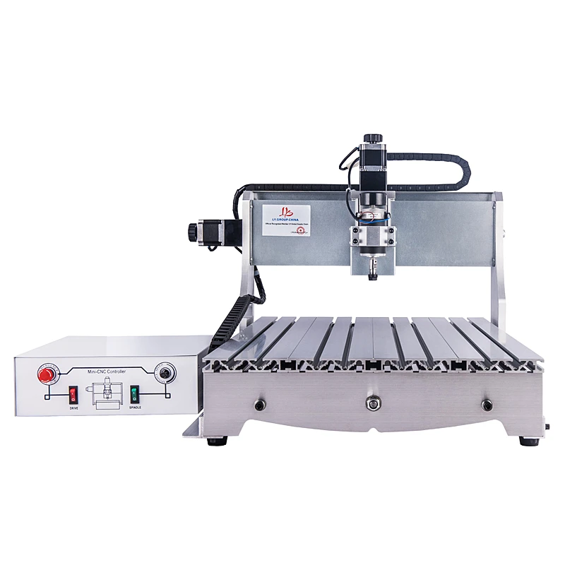 

CNC Router 6040 Wood Engraving PCB Milling Cutting Machine 500W Lathe USB Port Z Axis Height 80-150mm with Tool Auto-checking