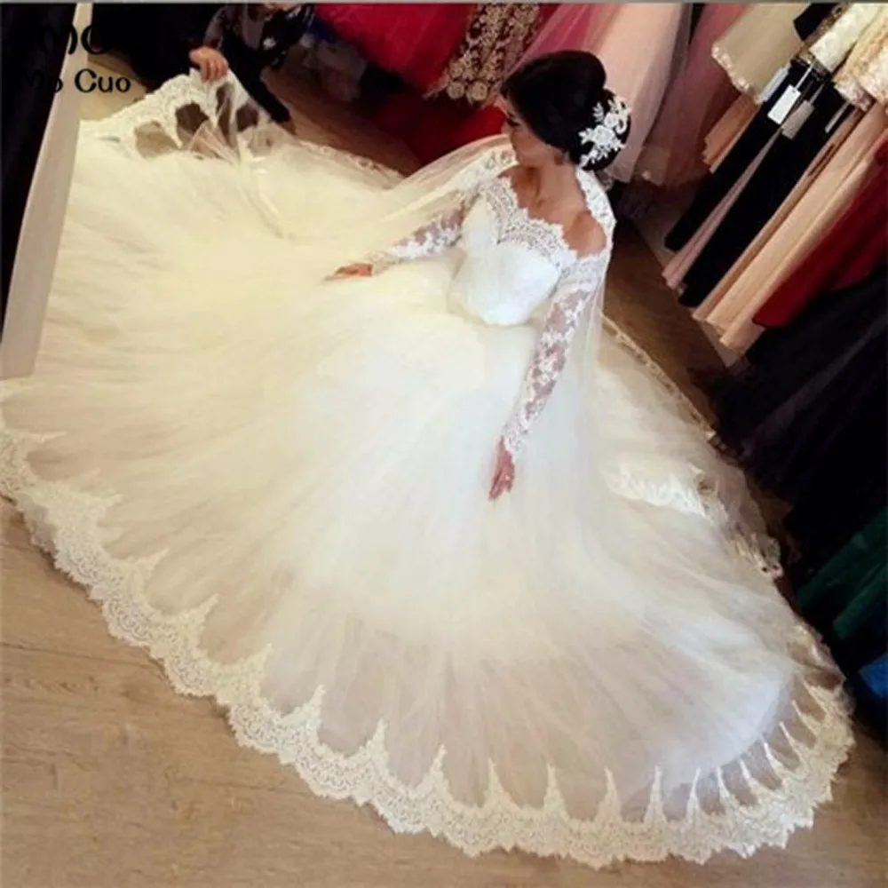 Ball Gown Off Shoulder Wedding Dress for Bride Lace Brial Dresses Long Sleeve Bride Dress V Neck Puffy Wedding Dresses
Ball Gown Off Shoulder Wedding Dress for Bride Lace Brial Dresses Long Sleeve Bride Dress V Neck Puffy Wedding Dresses