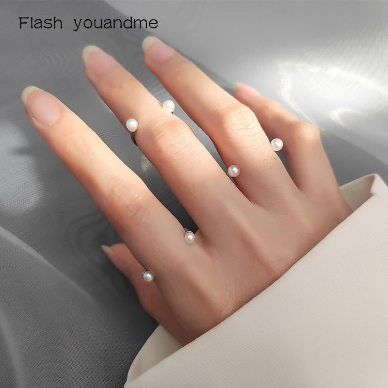 Real 925 Sterling Silver Natural Pearl Fashion Half Package Female Finger Ring For Women Adjustable Party Fine Jewelry Gift
Real 925 Sterling Silver Natural Pearl Fashion Half Package Female Finger Ring For Women Adjustable Party Fine Jewelry Gift