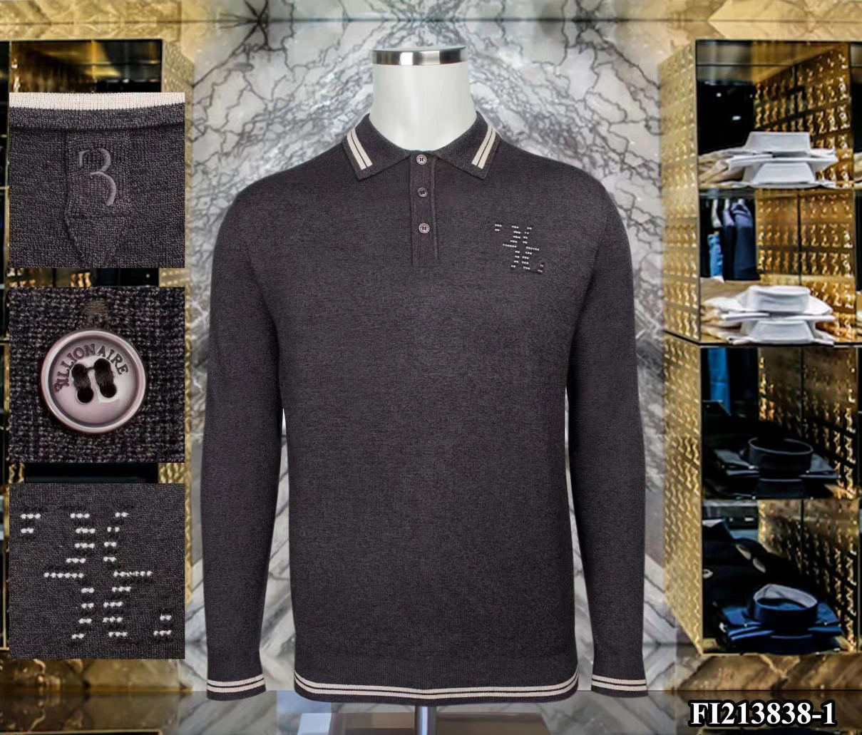 Billionaire Sweater Cashmere men's 2021 winter new zipper high quality elasticity warm Fashion Business big size M-4XL
Billionaire Sweater Cashmere men's 2021 winter new zipper high quality elasticity warm Fashion Business big size M-4XL