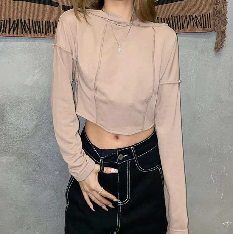 Женская весенне-осенняя толстовка с капюшоном и длинным рукавом
Женская весенне-осенняя толстовка с капюшоном и длинным рукавом