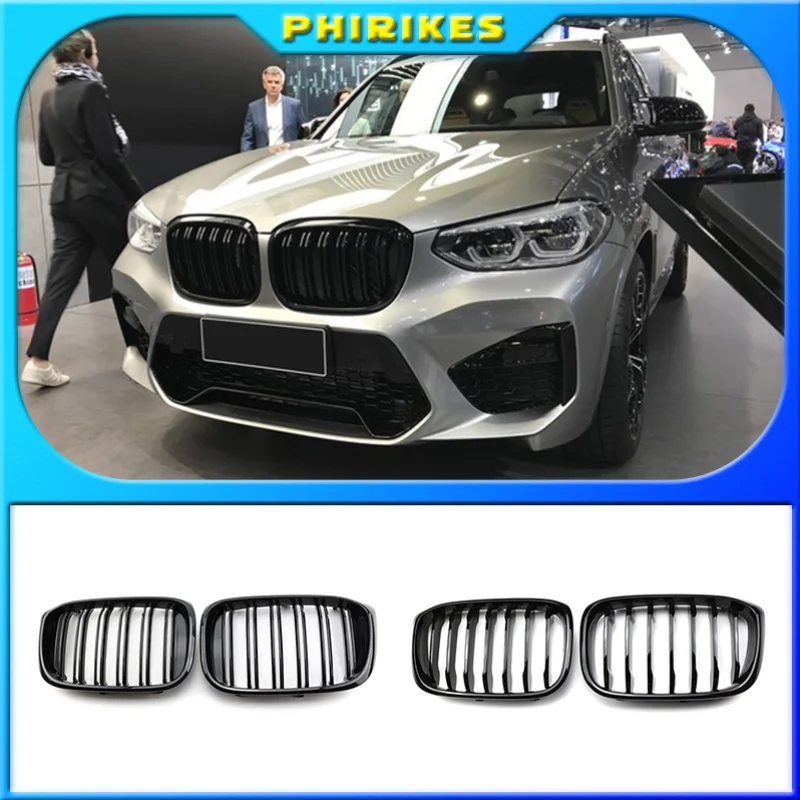 2PCS Front Grille Kidney Grill Double Slat For BMW 3 4 X3 X4 G01 G02 G08 2018 2019 2020 Racing Grills Car Styling Accessories
2PCS Front Grille Kidney Grill Double Slat For BMW 3 4 X3 X4 G01 G02 G08 2018 2019 2020 Racing Grills Car Styling Accessories