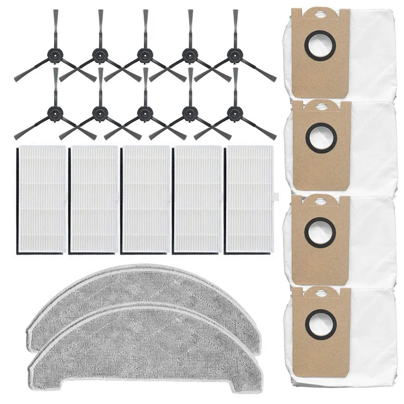 Side Brush Filter Mop Cloth Dust Bag Replacement Kit for Proscenic M7 M7 Pro Robot Vacuum Cleaner
Side Brush Filter Mop Cloth Dust Bag Replacement Kit for Proscenic M7 M7 Pro Robot Vacuum Cleaner