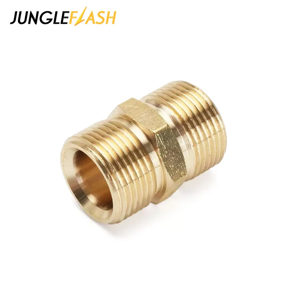 JUNGLEFLASH High Pressure Washer Car Washer Brass Connector Adapter G1/4 Male + G1/4 Male Car Accessories Car Wash 
JUNGLEFLASH High Pressure Washer Car Washer Brass Connector Adapter G1/4 Male + G1/4 Male Car Accessories Car Wash