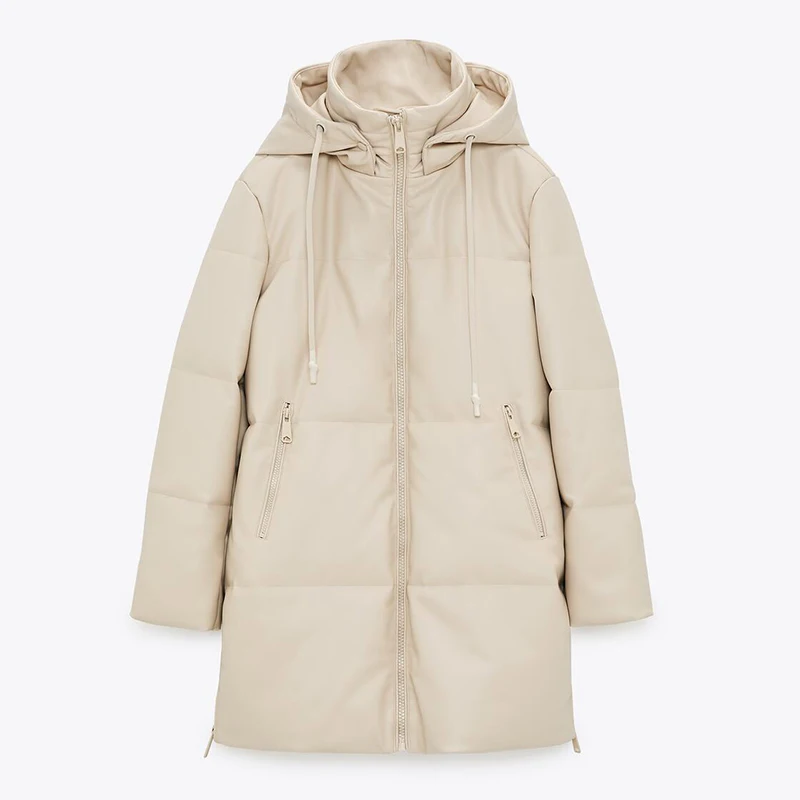 Malina Loose Hooded Parkas Women Fashion Beige PU Leather Coats Women Side Zipper Split Long Cotton Jackets Ladies
Malina Loose Hooded Parkas Women Fashion Beige PU Leather Coats Women Side Zipper Split Long Cotton Jackets Ladies