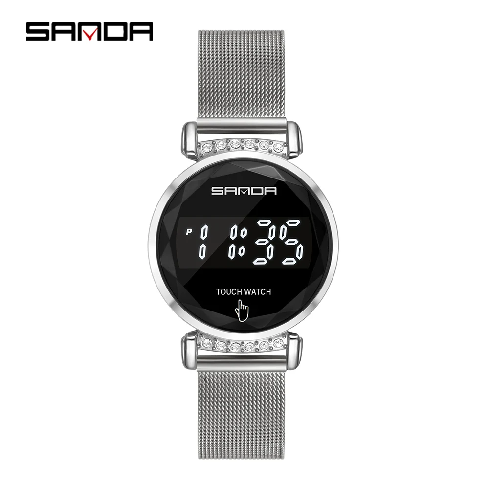 Часы наручные Sanda женские цифровые, модные водонепроницаемые спортивные с сенсорным экраном, 2020, 8007 
Часы наручные Sanda женские цифровые, модные водонепроницаемые спортивные с сенсорным экраном, 2020, 8007