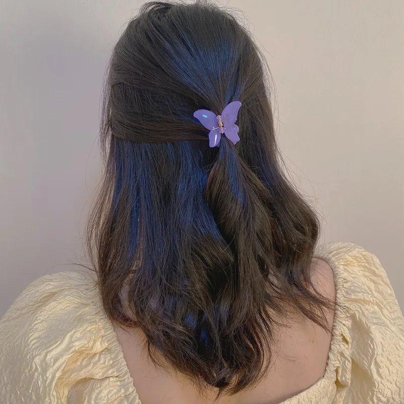 Acrylic Transparent Hair Claw Sweet Fairy Butterfly Hairpin Clip Colorful Cute Hair Styling Tools Barrettes for Women Girls Gift
Acrylic Transparent Hair Claw Sweet Fairy Butterfly Hairpin Clip Colorful Cute Hair Styling Tools Barrettes for Women Girls Gift