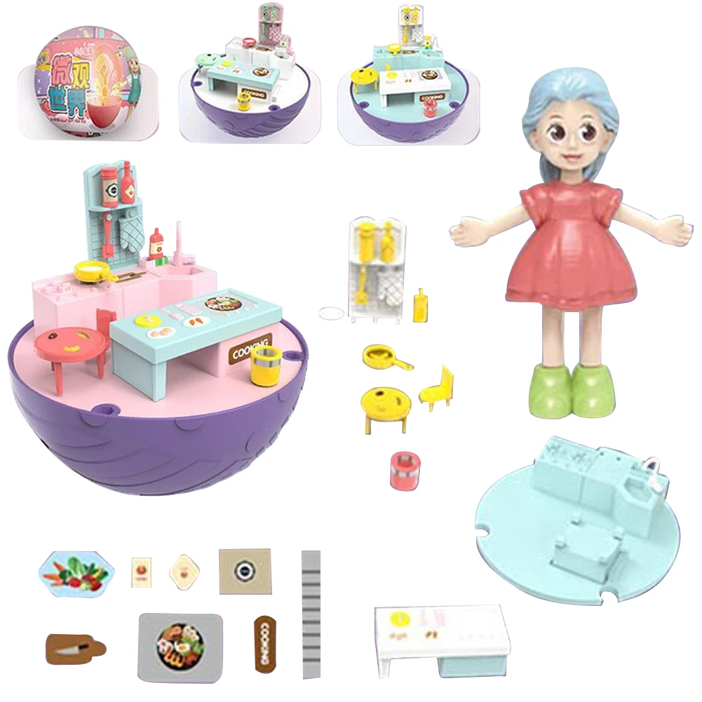1/6PCS New Strange Surprise Ball Blind Box Toy Girl Puzzle Play House Micro Scene Gashapon Small Gift Model Collection Doll
1/6PCS New Strange Surprise Ball Blind Box Toy Girl Puzzle Play House Micro Scene Gashapon Small Gift Model Collection Doll