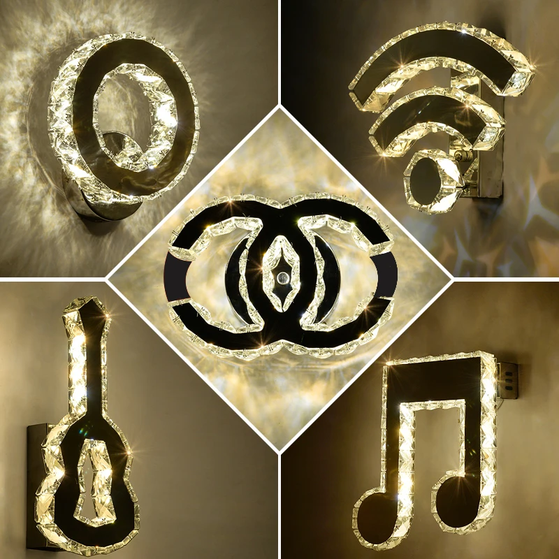 Nordic Led Wall Lamps Creative Crystal Sconce Wall Lights for Bedroom Living Room Decor Stair Indoor Lighting Kitchen Fixtures
Nordic Led Wall Lamps Creative Crystal Sconce Wall Lights for Bedroom Living Room Decor Stair Indoor Lighting Kitchen Fixtures