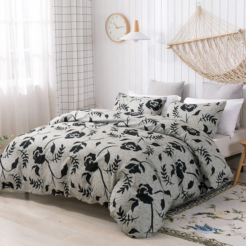 Nordic plant printing queen bedding set luxury double bed 100% Polyester cover sets for beds Modern simple home textiles 2/3pcs
Nordic plant printing queen bedding set luxury double bed 100% Polyester cover sets for beds Modern simple home textiles 2/3pcs