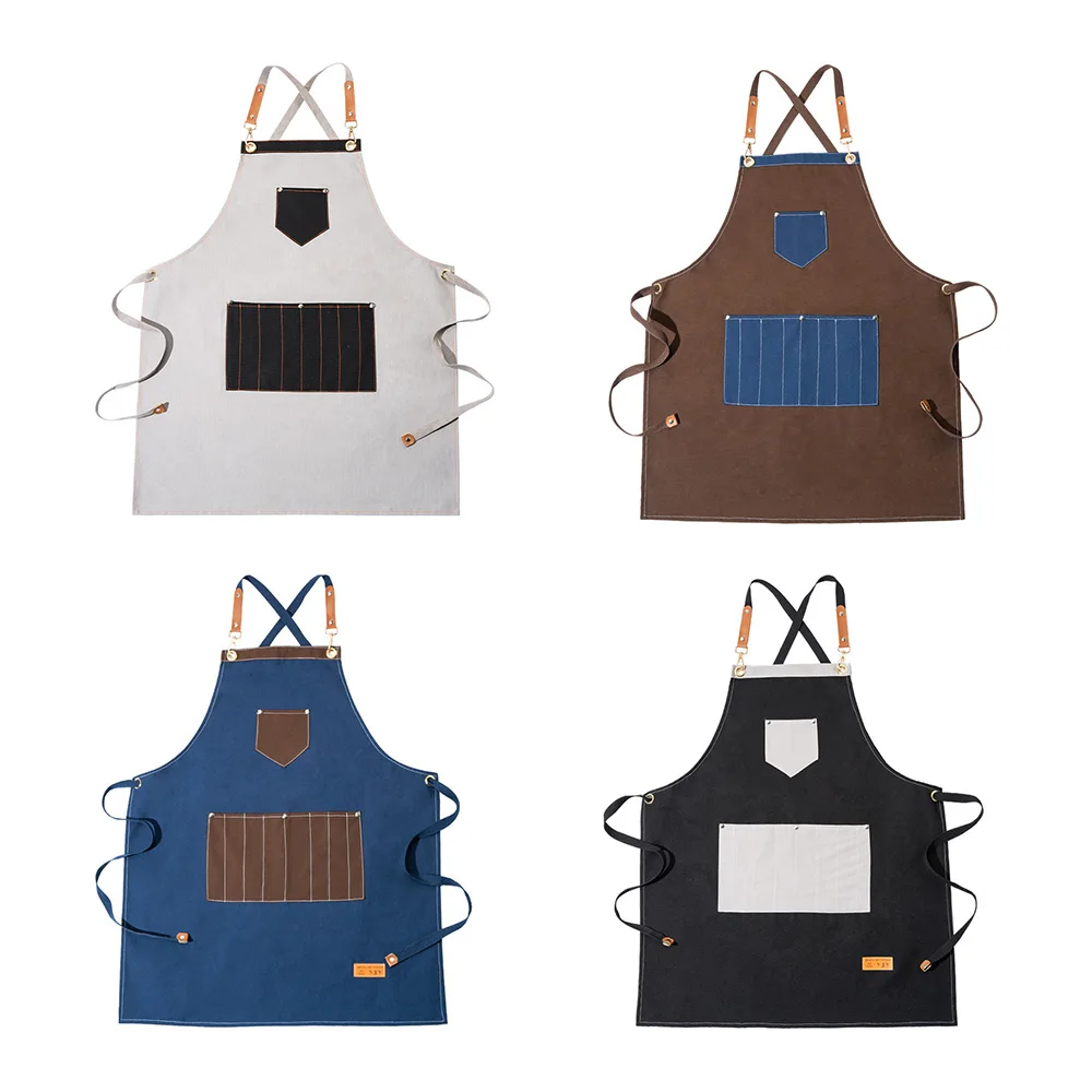 Kitchen Apron Cowboy Canvas Fashion Apron Coffee Shop Overalls Baking Cooking Apron for Restaurant Waiter Barista Tea Shop
Kitchen Apron Cowboy Canvas Fashion Apron Coffee Shop Overalls Baking Cooking Apron for Restaurant Waiter Barista Tea Shop