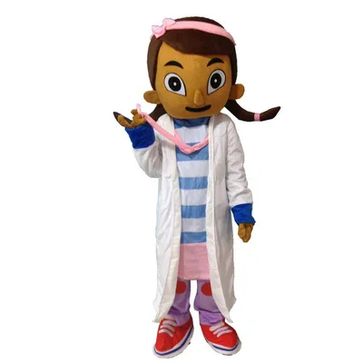 

Doc McStuffins Mascot Costume with Helmet and Mini Fan Same As Pictured Costume for Halloween Party Event