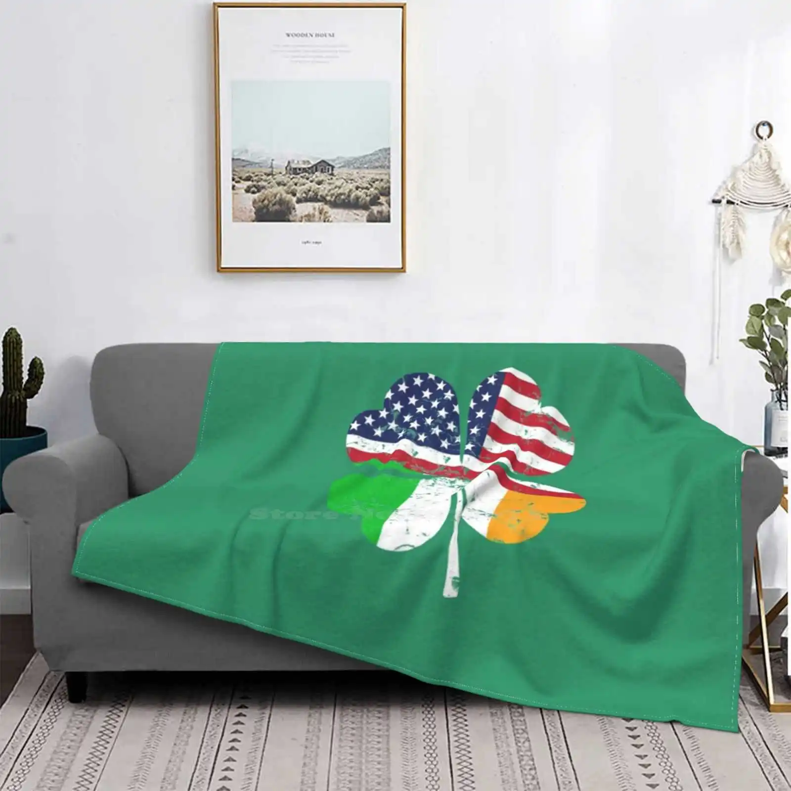 Manta de Franela suave fina ligera con diseño creativo de Día de la bandera de trébol irlandés, para Día de San Patricio
Manta de Franela suave fina ligera con diseño creativo de Día de la bandera de trébol irlandés, para Día de San Patricio