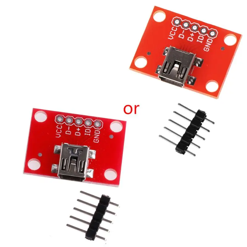 Mini USB Adapter Plate Board Breakout For USB Mini-B Extension 1PC 77UB
Mini USB Adapter Plate Board Breakout For USB Mini-B Extension 1PC 77UB