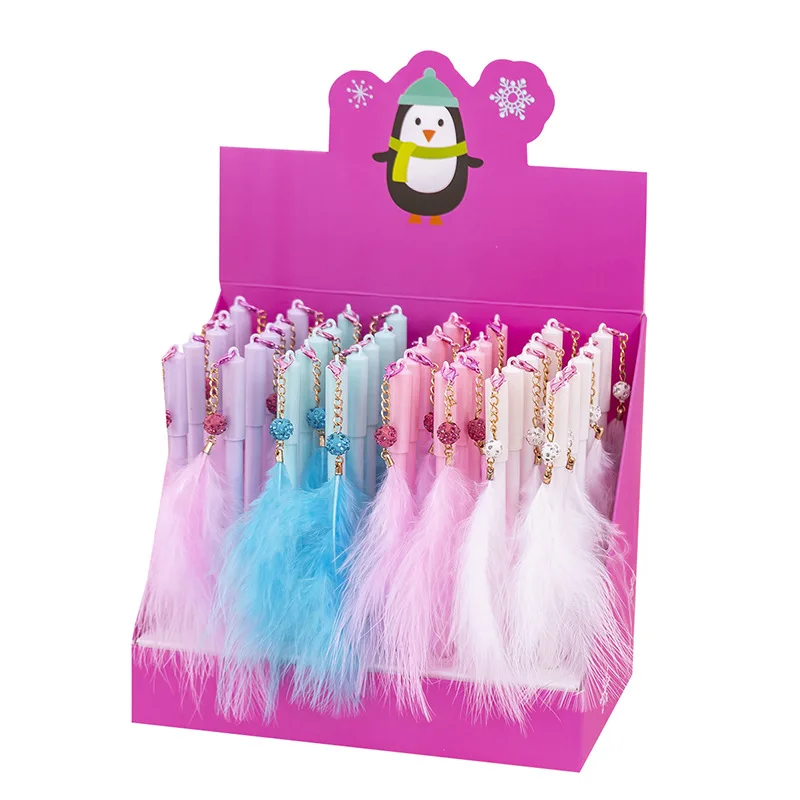 40pcs Cute Stationery Pens Lovely Feather Pendant Gel Pens for Girl's Gift Kawaii School Supplies Korean Stationery Feutre Pens
40pcs Cute Stationery Pens Lovely Feather Pendant Gel Pens for Girl's Gift Kawaii School Supplies Korean Stationery Feutre Pens