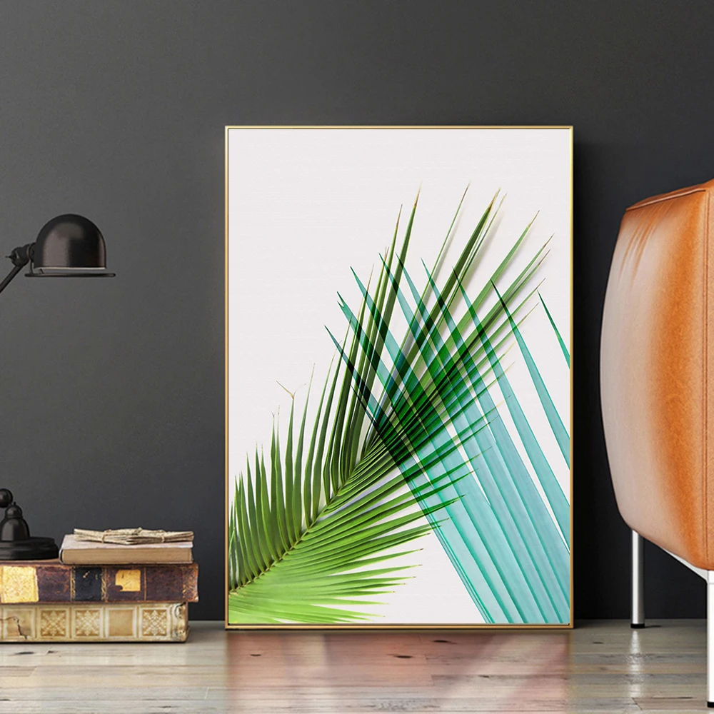 Tropical Plant Leaf Canvas Painting Scandinavian Nordic Botanical Wall Art Green Leaves Poster and Printing for Living Room Home
Tropical Plant Leaf Canvas Painting Scandinavian Nordic Botanical Wall Art Green Leaves Poster and Printing for Living Room Home