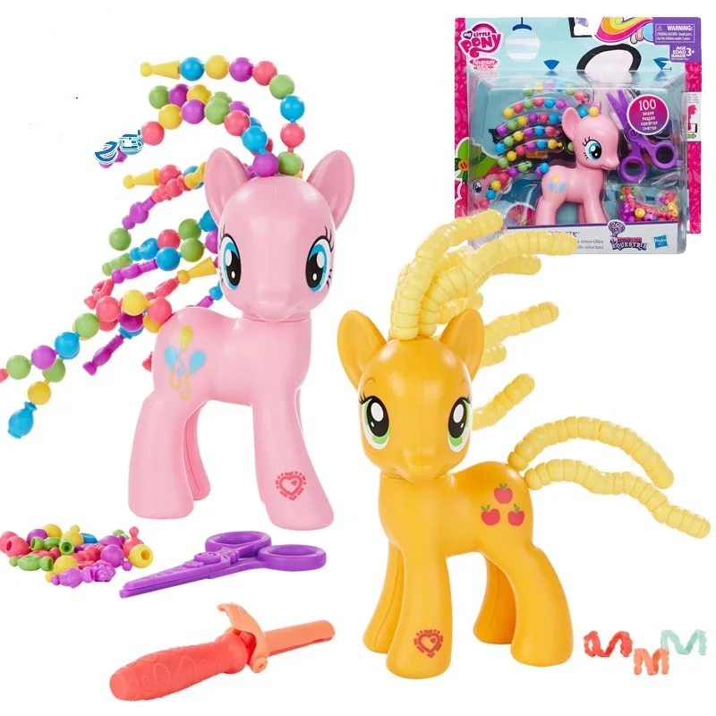 

Hasbro My Little Pony Explore Equestria 100Beads Pinkie Pie Applejack B3603 Doll Gifts Toy Model Anime Figures Collect Ornaments