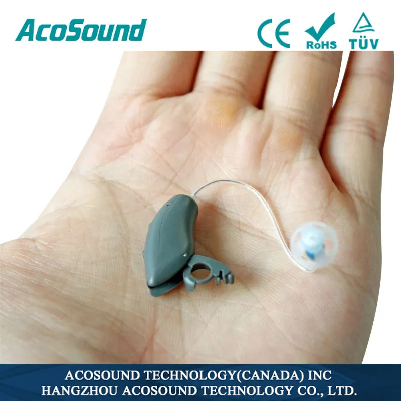 Цифровой слуховой аппарат Acosound RIC невидимый 4-канальный 430RIC для пожилых людей