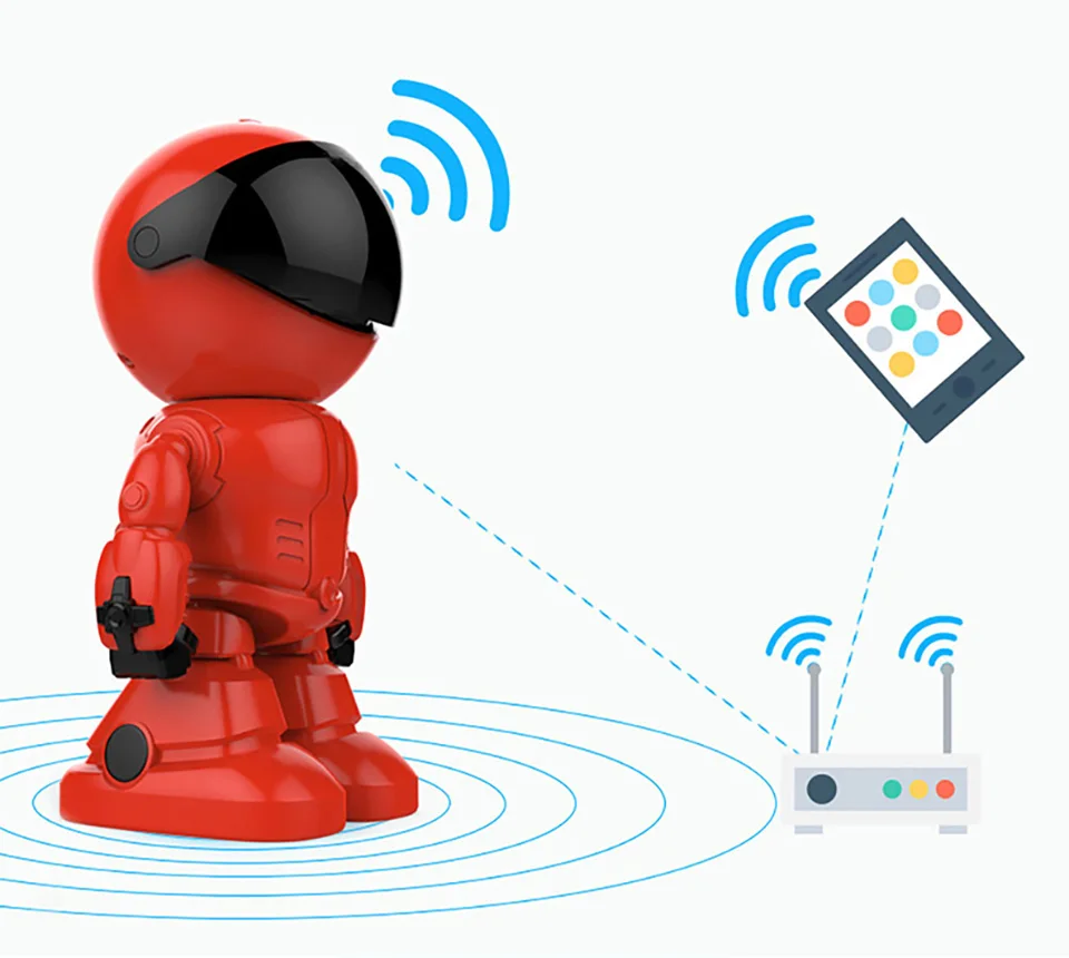 1080P Robot IP Camera Security Camera 360 WiFi Wireless 2MP CCTV Camera Smart Home Video Surveillance P2P Hidden Baby Monitor
1080P Robot IP Camera Security Camera 360 WiFi Wireless 2MP CCTV Camera Smart Home Video Surveillance P2P Hidden Baby Monitor