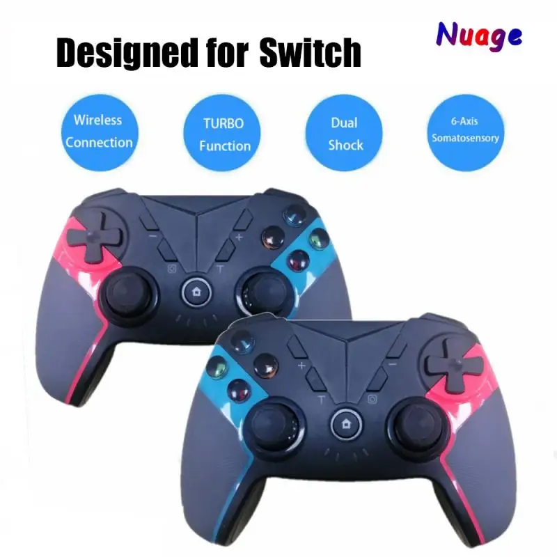 Беспроводной игровой контроллер для Switch Pro/PC, геймпад с джойстиком, поддержка функции вибрации, совместимый с Bluetooth геймпад, джойстик
Беспроводной игровой контроллер для Switch Pro/PC, геймпад с джойстиком, поддержка функции вибрации, совместимый с Bluetooth геймпад, джойстик
