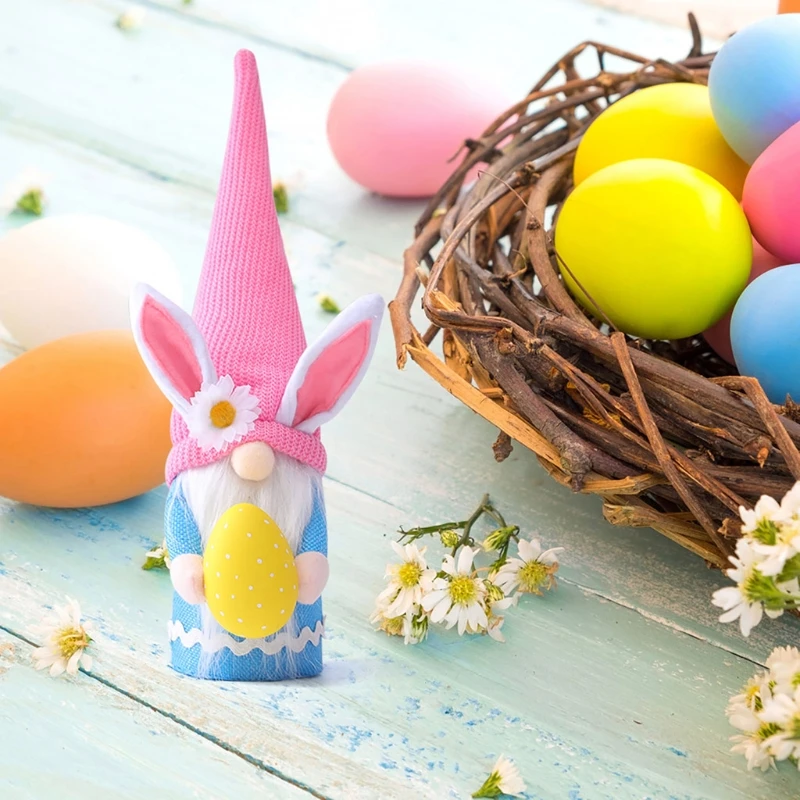Easter Eggs Bunny Gnome Handmade SwedishTomte Rabbit Plush Toys Doll Ornaments Spring Gifts Holiday Home Party Kids Gifts 28GF 
Easter Eggs Bunny Gnome Handmade SwedishTomte Rabbit Plush Toys Doll Ornaments Spring Gifts Holiday Home Party Kids Gifts 28GF