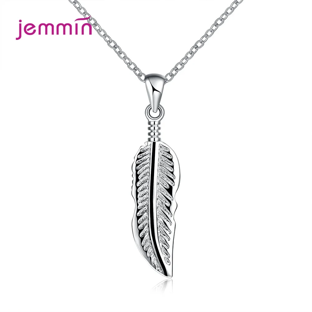 Classic Pendant Necklace 925 Sterling Silver Feather Necklace Long Chain Statement Jewelry Choker Necklace for Men Women
Classic Pendant Necklace 925 Sterling Silver Feather Necklace Long Chain Statement Jewelry Choker Necklace for Men Women