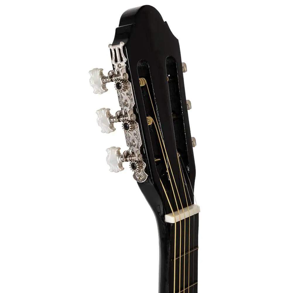 38 Inch Spruce Front Cutaway Folk Guitar Black Musical Instrument Guitar With Bag+Board+Belt +Liquid Crystal+Tuner+Strings Set
38 Inch Spruce Front Cutaway Folk Guitar Black Musical Instrument Guitar With Bag+Board+Belt +Liquid Crystal+Tuner+Strings Set