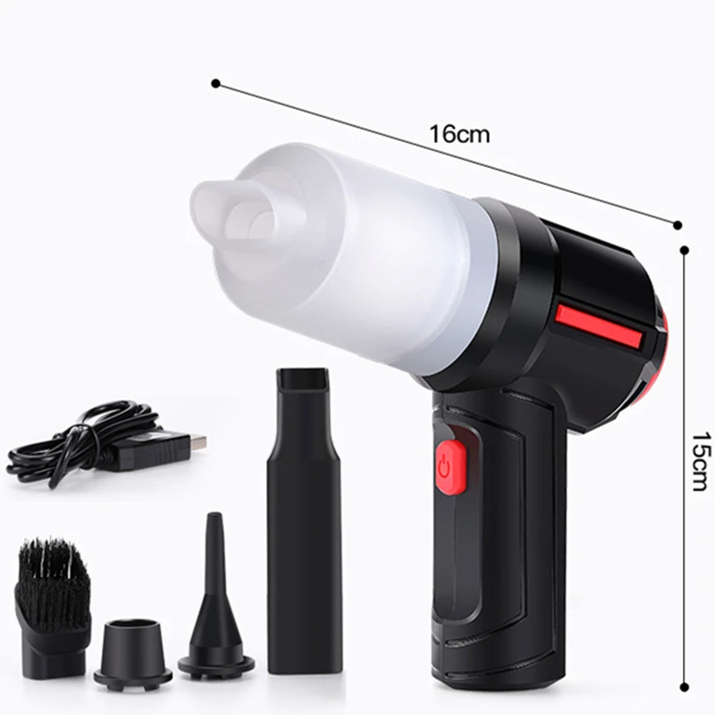 Car Mini Vacuum Cleaner High Power Wireless Charging Cordless Compressed Air Blower Household Mini Wet And Dry Vacuum Cleaner
Car Mini Vacuum Cleaner High Power Wireless Charging Cordless Compressed Air Blower Household Mini Wet And Dry Vacuum Cleaner
