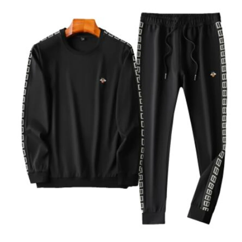 Black sports suit man Round neck pullover sweater + trousers Male student sportswear 8933
Black sports suit man Round neck pullover sweater + trousers Male student sportswear 8933
