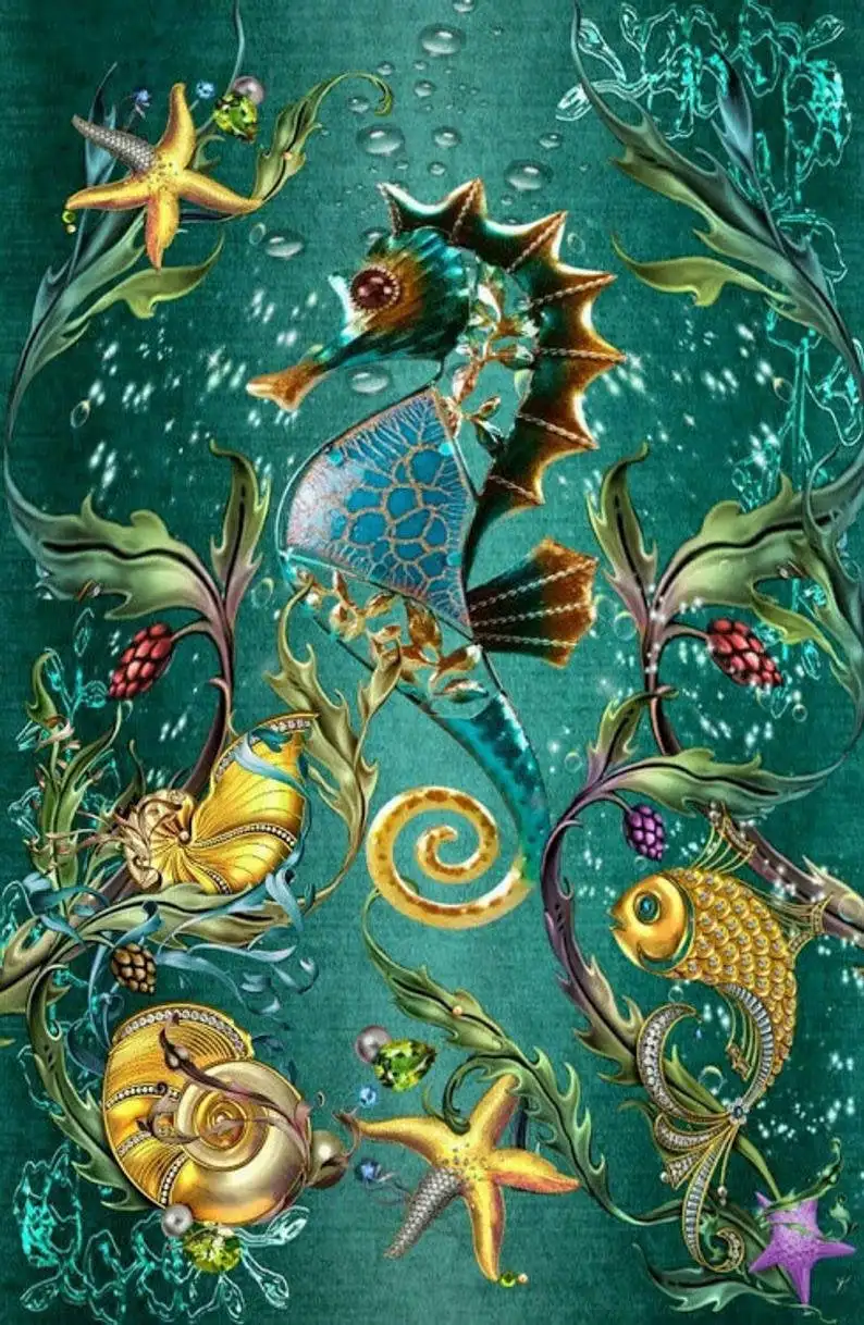 Hippocampi 5D DIY quality full diamond painting embroidery cross stitch art kits home decor gift
Hippocampi 5D DIY quality full diamond painting embroidery cross stitch art kits home decor gift