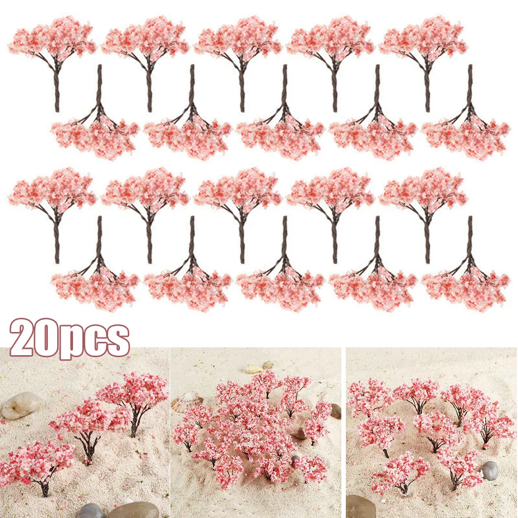 20pcs Sakura Tree Model Flowering Cherry Tree Plant Model Tree Railway Layout Scene for DIY Toys Decoration Miniature Landscape
20pcs Sakura Tree Model Flowering Cherry Tree Plant Model Tree Railway Layout Scene for DIY Toys Decoration Miniature Landscape
