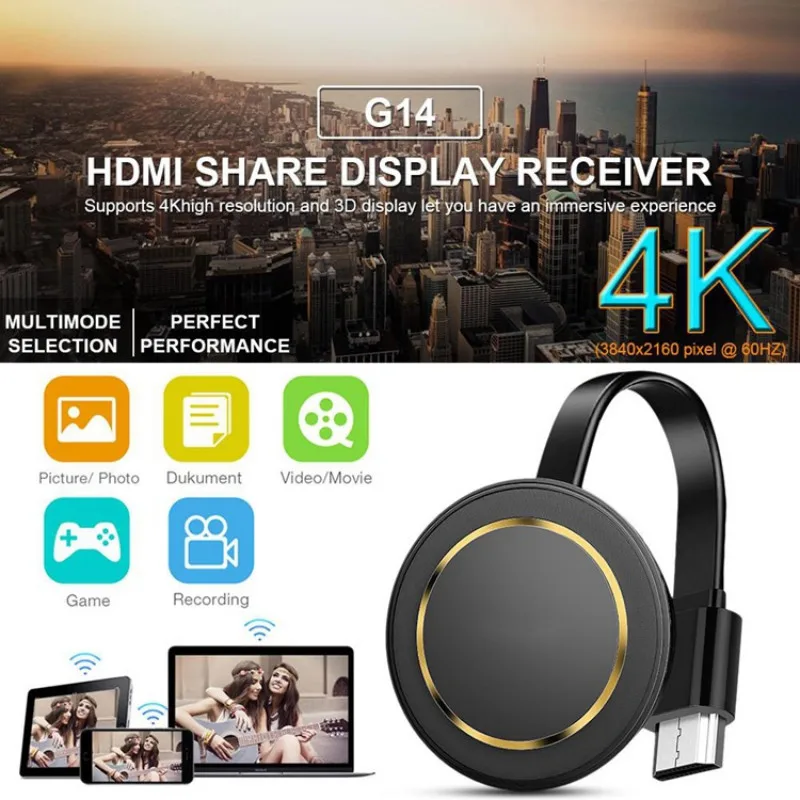 TV Stick 2.4G/5G Wireless Screen Projector 4K Wireless WiFi Display Dongle Receiver For Airplay Google Cast Youtube Google
TV Stick 2.4G/5G Wireless Screen Projector 4K Wireless WiFi Display Dongle Receiver For Airplay Google Cast Youtube Google