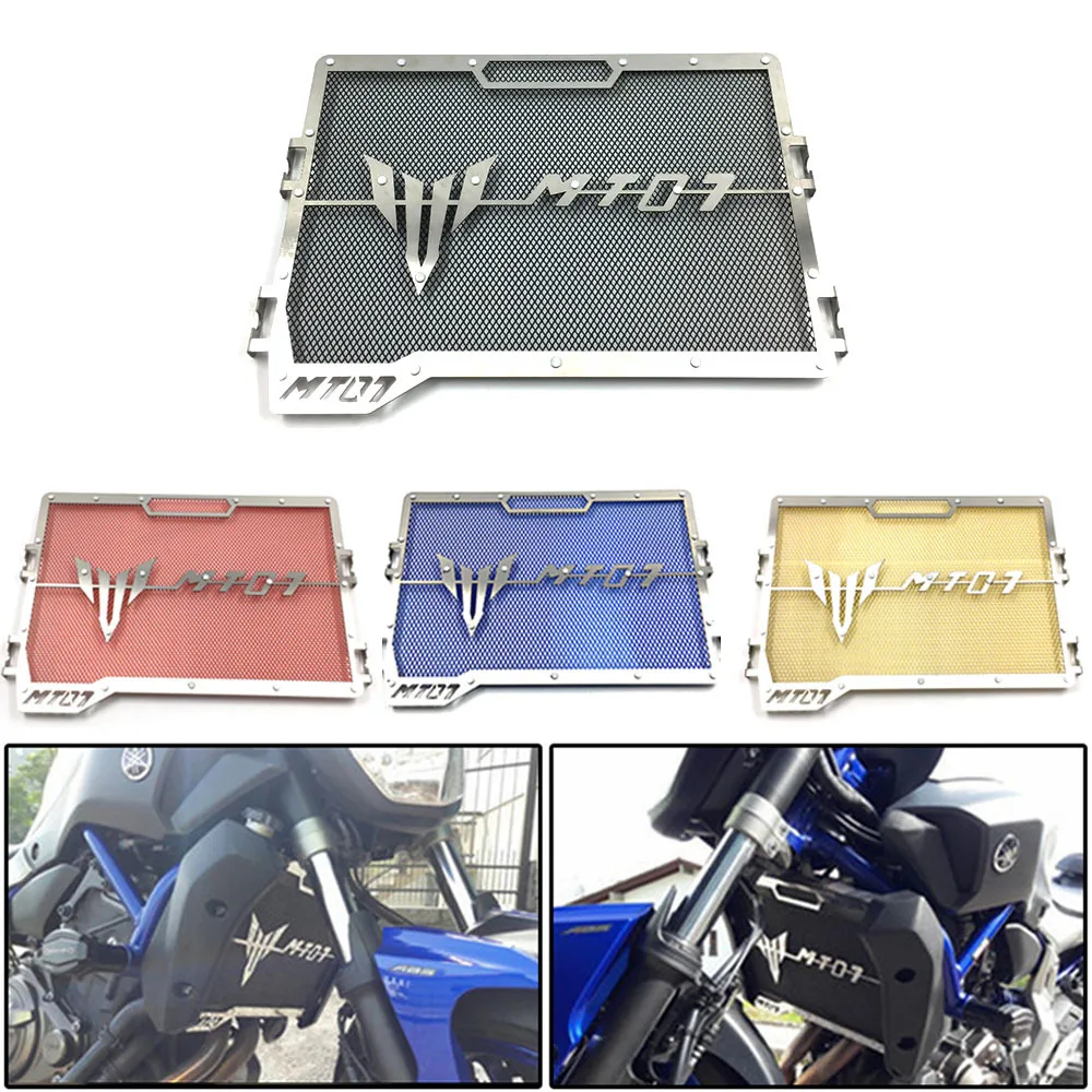 Защитная крышка радиатора мотоцикла защита гриля Защита для Yamaha MT 07 MT07 FZ FZ07 2014 2015