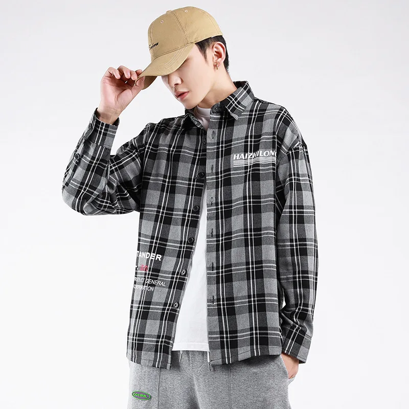 Hot new men's long sleeve shirt Plaid fashion brand shirt bottoming, youth can wear
Hot new men's long sleeve shirt Plaid fashion brand shirt bottoming, youth can wear