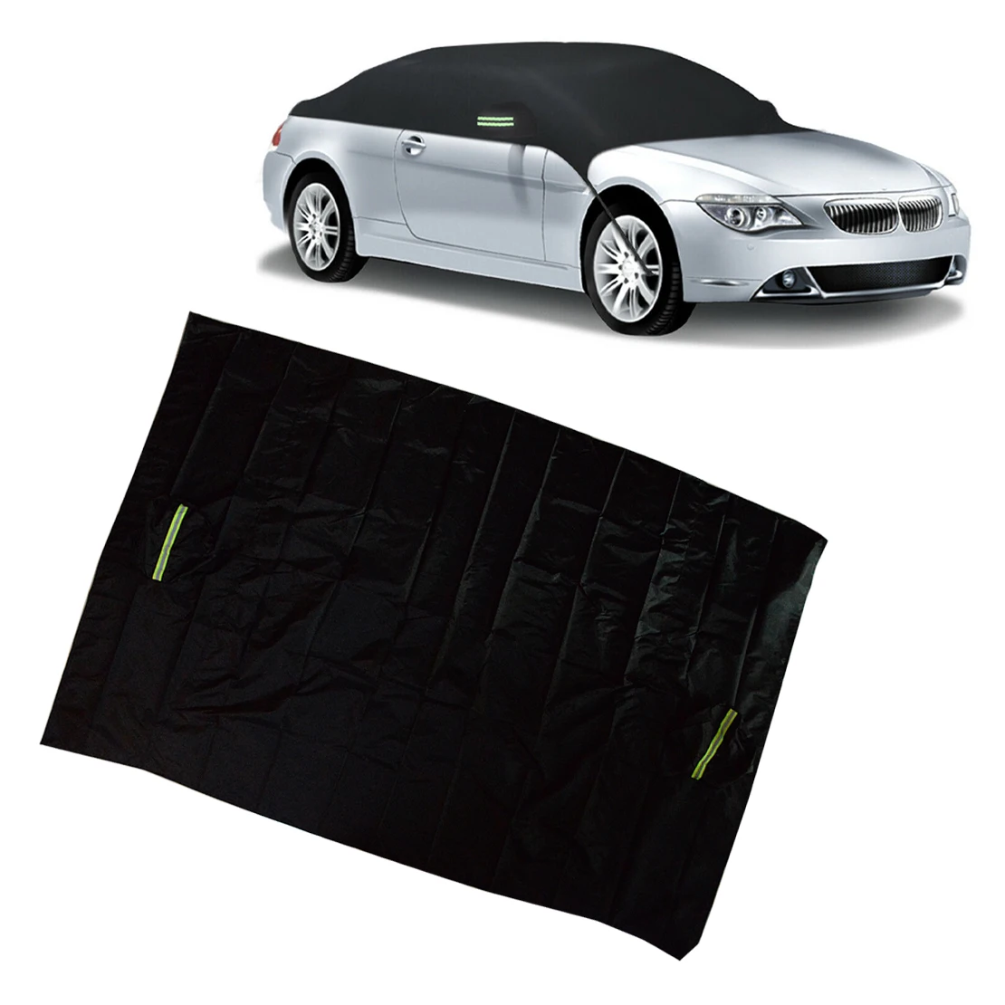 Black Universal Car 210T Half Body Top Roof Cover Sun UV Rain Snow Resistant Waterproof Outdoor Heat Protection
Black Universal Car 210T Half Body Top Roof Cover Sun UV Rain Snow Resistant Waterproof Outdoor Heat Protection