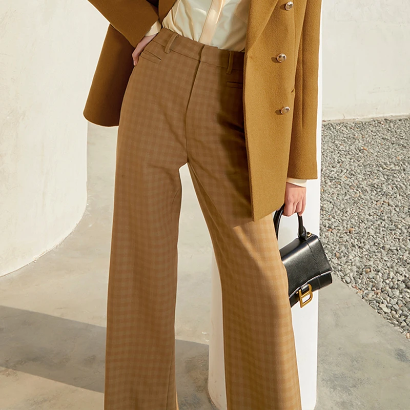 SISPELL Check Hit Color Women's Wide-leg Straight-leg Trousers High Waist Loose For Female Casual Pants Fashion Autumn Tide
SISPELL Check Hit Color Women's Wide-leg Straight-leg Trousers High Waist Loose For Female Casual Pants Fashion Autumn Tide