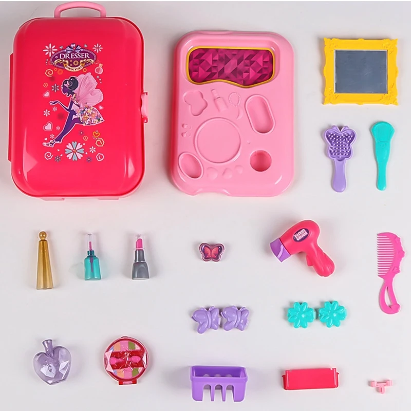 Pretend Play Toys Makeup Simulation Box Backpack Role Play Toy Set for Little Girls
Pretend Play Toys Makeup Simulation Box Backpack Role Play Toy Set for Little Girls
