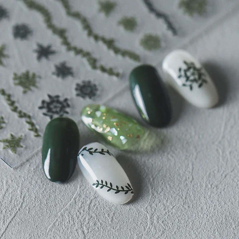 New Technology Relief 5D Nail Stickers Design Matte Transfer Sliders Spring Nail Art Decals Manicures Green Grass TS763
New Technology Relief 5D Nail Stickers Design Matte Transfer Sliders Spring Nail Art Decals Manicures Green Grass TS763