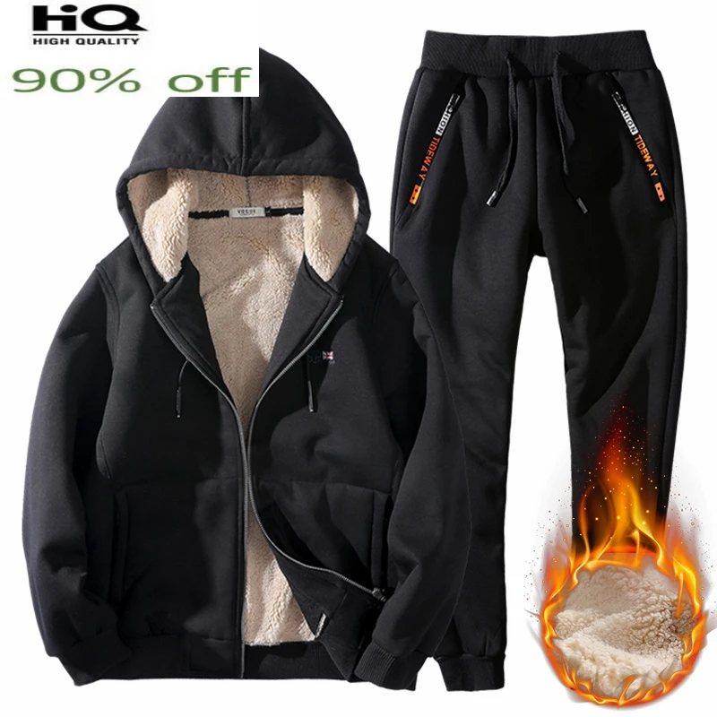 Plus Size 6xl Men's Sportswear Winter Man Clothing Streetwear Tracksuit Men Two Piece Set Wool Liner Jogging Homme 15839
Plus Size 6xl Men's Sportswear Winter Man Clothing Streetwear Tracksuit Men Two Piece Set Wool Liner Jogging Homme 15839