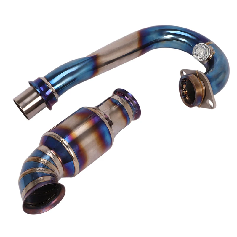 Motorcycle Exhaust Pipe Blue Titanium Alloy Header Pipe Slip On Original Catalyst Modified for Duke 125 250 390 RC390 2017-2021
Motorcycle Exhaust Pipe Blue Titanium Alloy Header Pipe Slip On Original Catalyst Modified for Duke 125 250 390 RC390 2017-2021