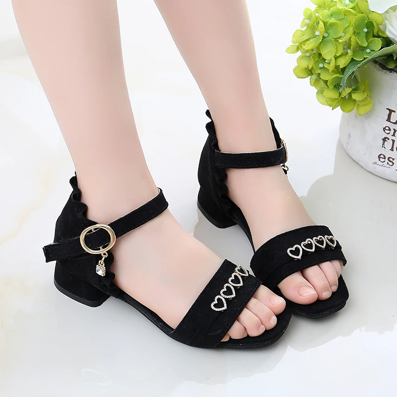2021 Summer Sandal Girl Beach Fashion Rhinestone Princess Dance Shoes Child Pink Kid Heels Flock Shoes 3 6 7 8 10 11 12 13 Years
2021 Summer Sandal Girl Beach Fashion Rhinestone Princess Dance Shoes Child Pink Kid Heels Flock Shoes 3 6 7 8 10 11 12 13 Years