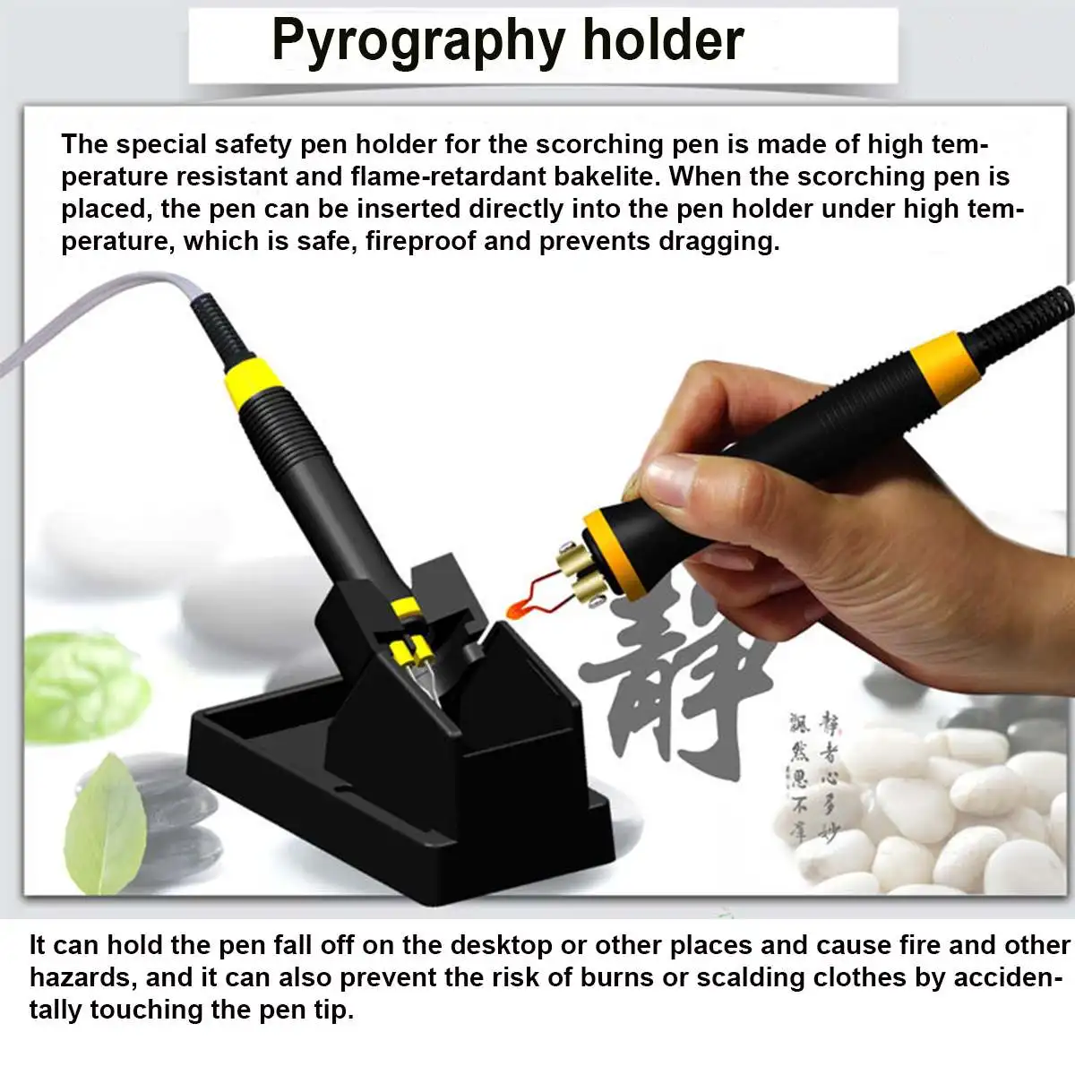 110V/220V LH40-S Adjustable Temperature Wood Burner Pyrography Pen Burning Machine Gourd Crafts Tool Set With Welding Wire Tips
110V/220V LH40-S Adjustable Temperature Wood Burner Pyrography Pen Burning Machine Gourd Crafts Tool Set With Welding Wire Tips