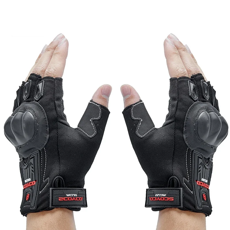 Мотоциклетные перчатки полный палец мужские Drop-resistant Велоспорт езда Midi