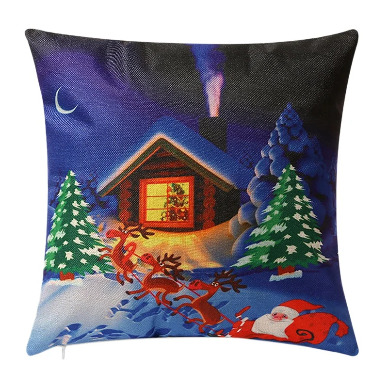 Christmas Pillowcase Santa Square Home Decor Linen Pillow Christmas Cases Cushion Covers for Sofa Seat Gift 45X45cm 
Christmas Pillowcase Santa Square Home Decor Linen Pillow Christmas Cases Cushion Covers for Sofa Seat Gift 45X45cm